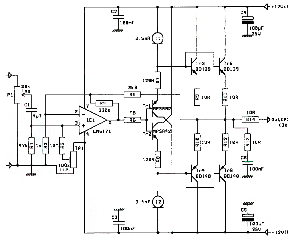 WNA MKIII headphone amp schema without any modifications